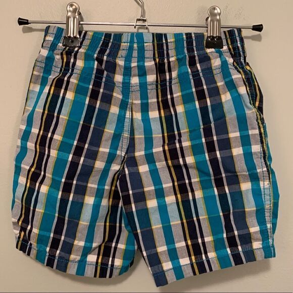 wonderKids Blue Plaid Shorts - Picture 3 of 4